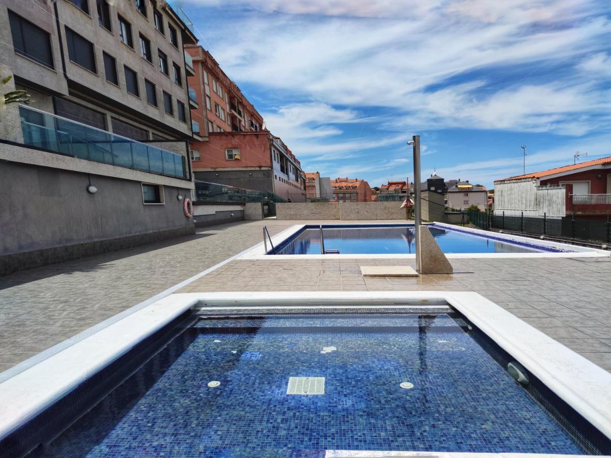 Ático con vistas, piscina y pista de tenis, a 200 metros de la playa Sanxenxo Exterior foto
